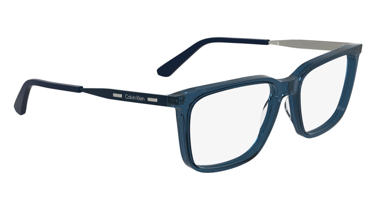 Eyeglasses Calvin Klein CK25517 N (400) color transparent blue shape rectangle 