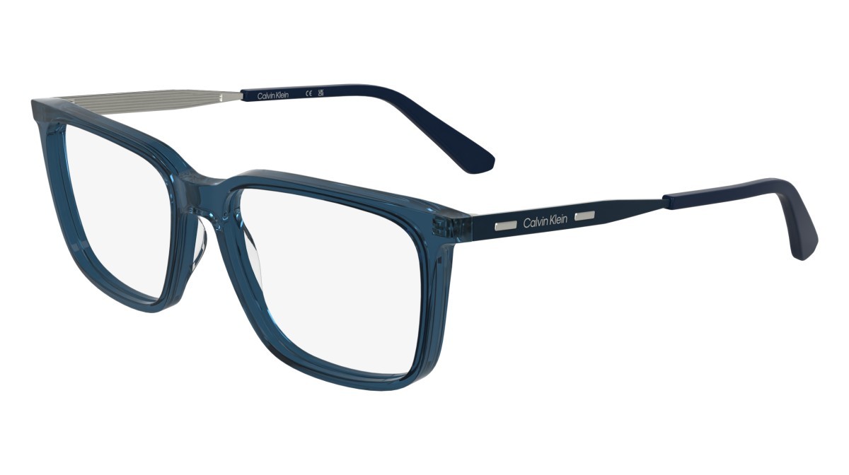Eyeglasses Calvin Klein CK25517 N (400) color transparent blue shape rectangle 