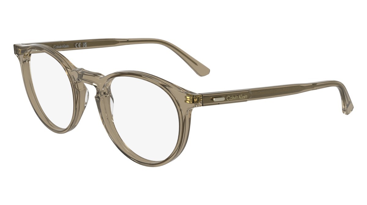 Eyeglasses Calvin Klein CK25518 (209) color transparent beige shape pantos lenses colore - 4
