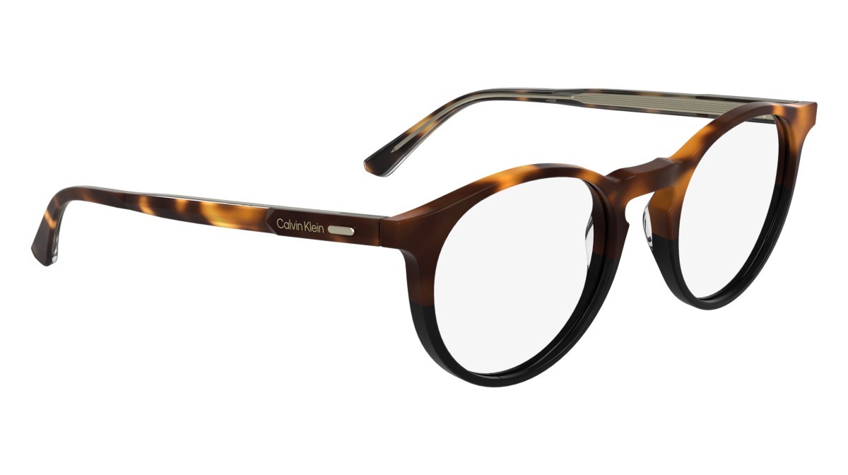 Eyeglasses Calvin Klein CK25518 (233) color havana/black shape pantos lenses colore - 3