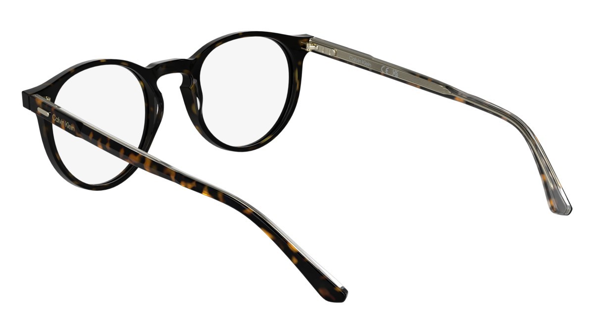 Eyeglasses Calvin Klein CK25518 (235) color dark havana shape pantos lenses colore - 2