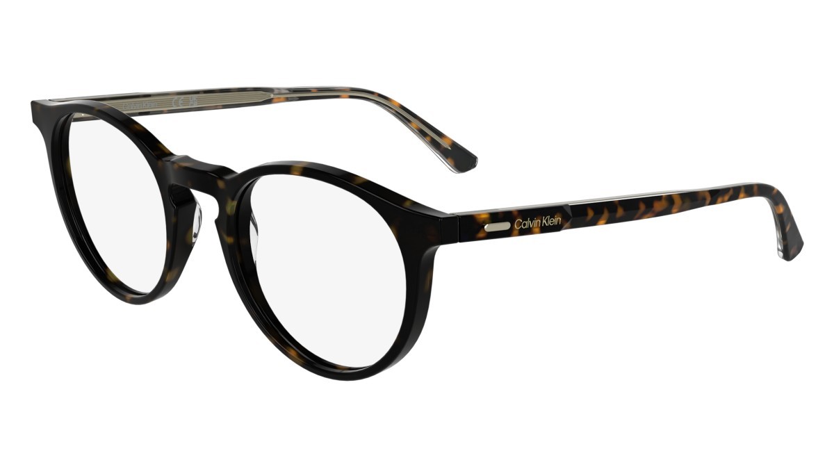 Occhiali da vista Calvin Klein CK25518 N (235) colore dark havana forma pantos 
