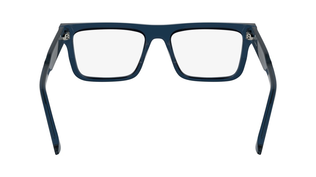 Eyeglasses Calvin Klein CK25520 (438) color transparent blue shape rectangle lenses colore - 4
