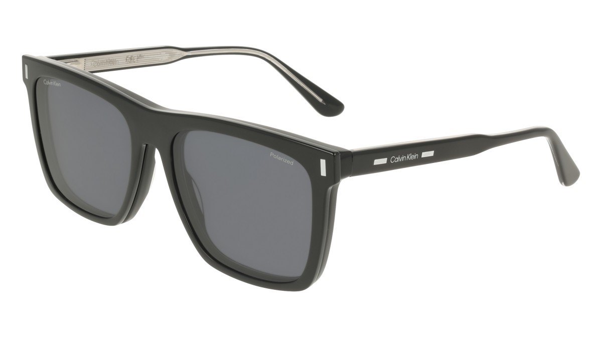 Occhiali da vista Calvin Klein CK25530MAG-SET (001) colore black forma rettangolare lenti polar solid grey