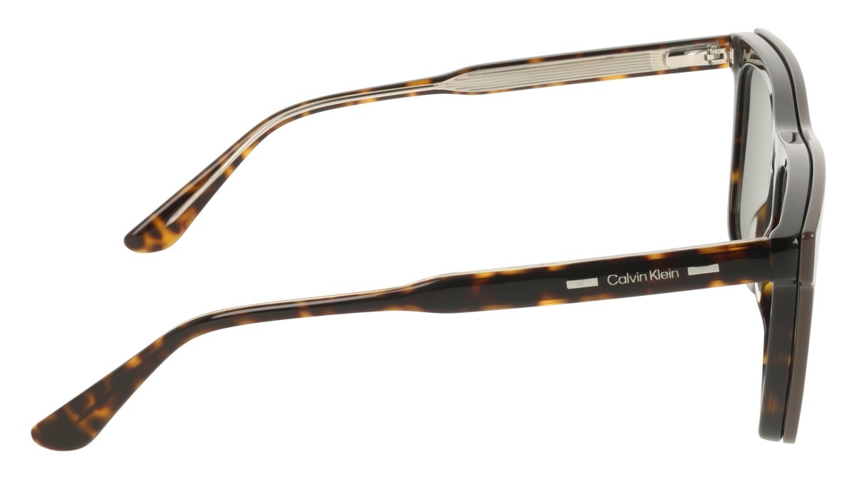 Occhiali da vista Calvin Klein CK25530MAG-SET (206) colore brown/havana forma rettangolare lenti solid dark green