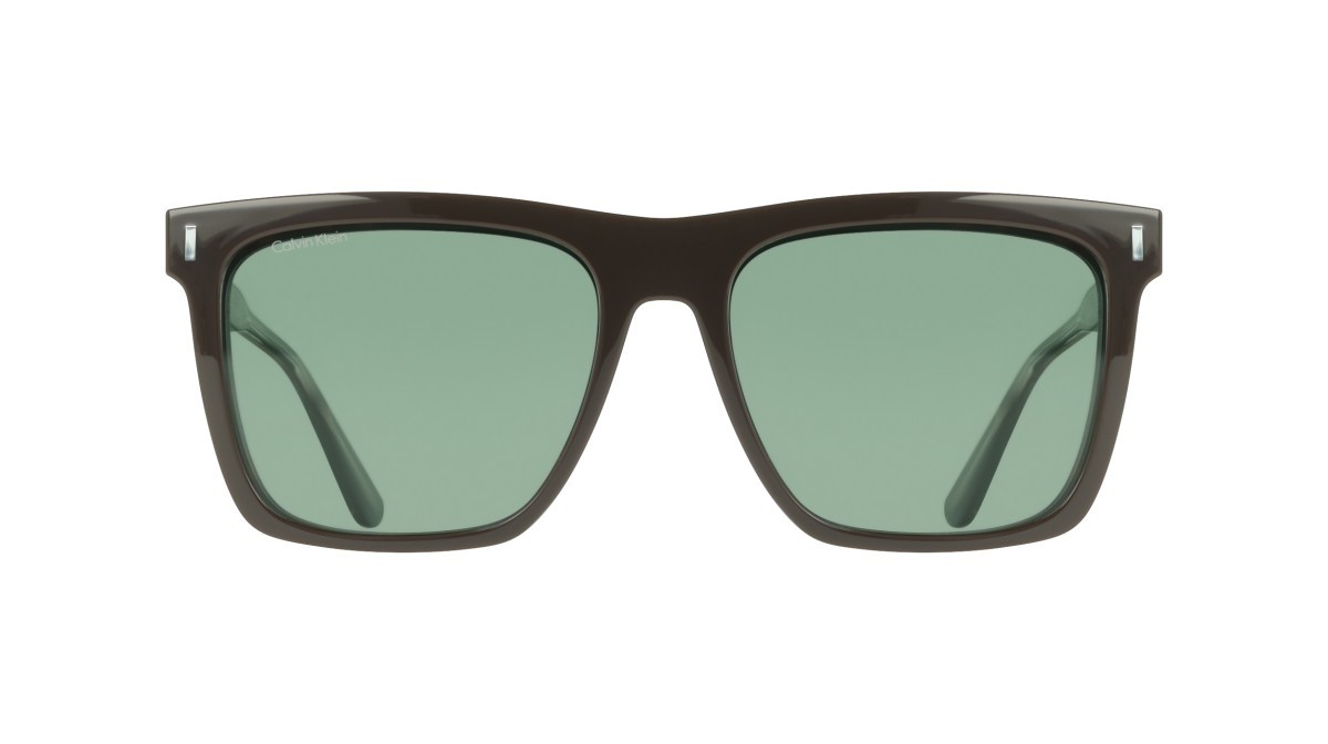 Occhiali da vista Calvin Klein CK25530MAG-SET (206) colore brown/havana forma rettangolare lenti solid dark green