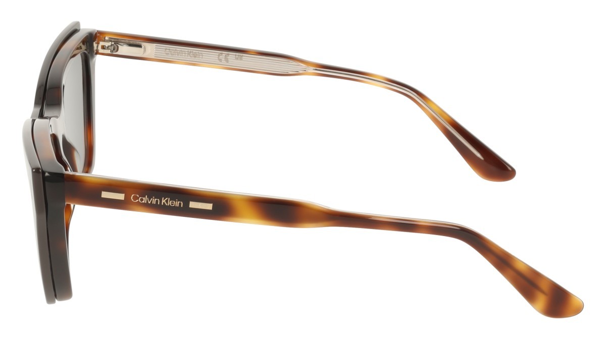 Eyeglasses Calvin Klein CK25531MAG-SET (242) color havana shape cat eye lenses green gradient