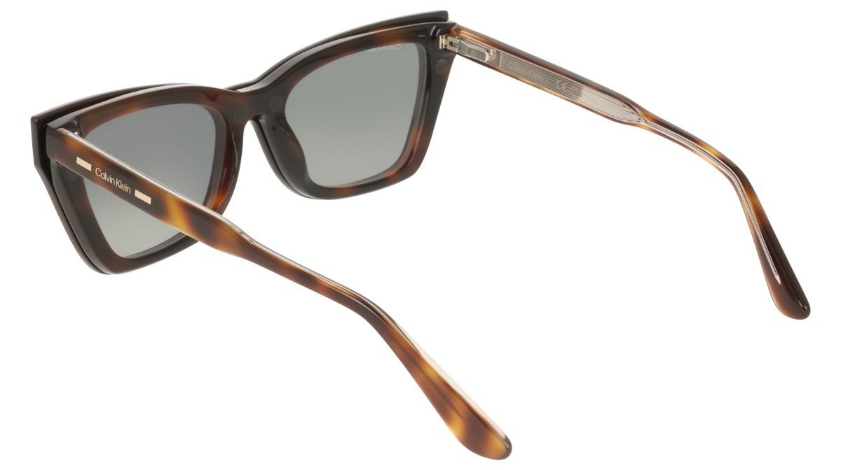 Eyeglasses Calvin Klein CK25531MAG-SET (242) color havana shape cat eye lenses green gradient