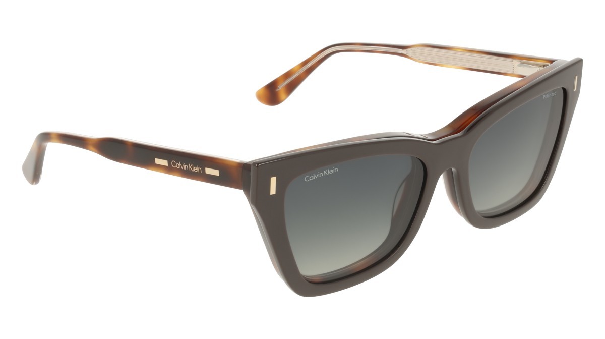 Eyeglasses Calvin Klein CK25531MAG-SET (242) color havana shape cat eye lenses green gradient