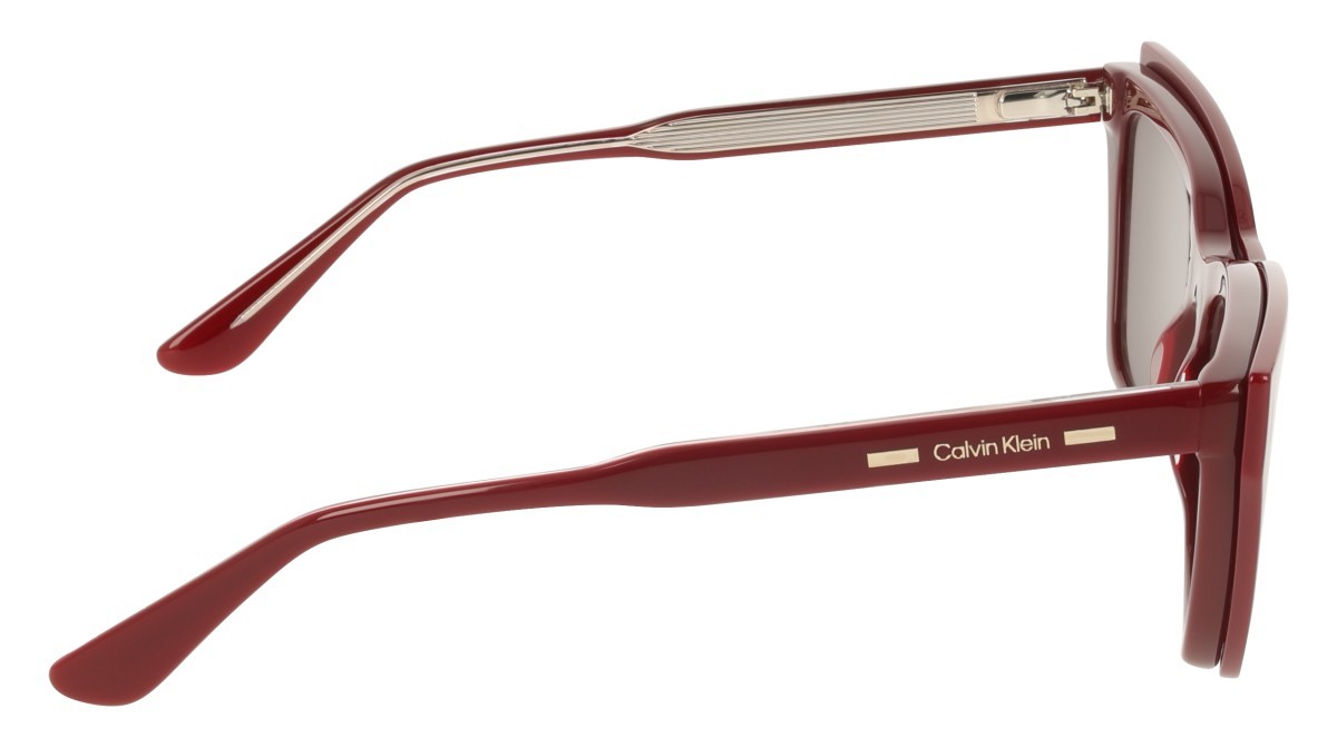 Eyeglasses Calvin Klein CK25531MAG-SET (605) color burgundy shape cat eye lenses brown gradient