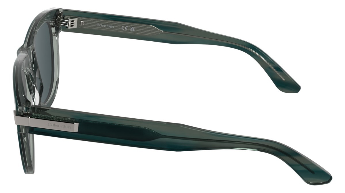 Sunglasses Calvin Klein CK25532S (417) color transparent striped blue shape aviator lenses solid blue