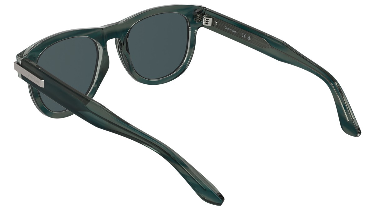 Sunglasses Calvin Klein CK25532S (417) color transparent striped blue shape aviator lenses solid blue