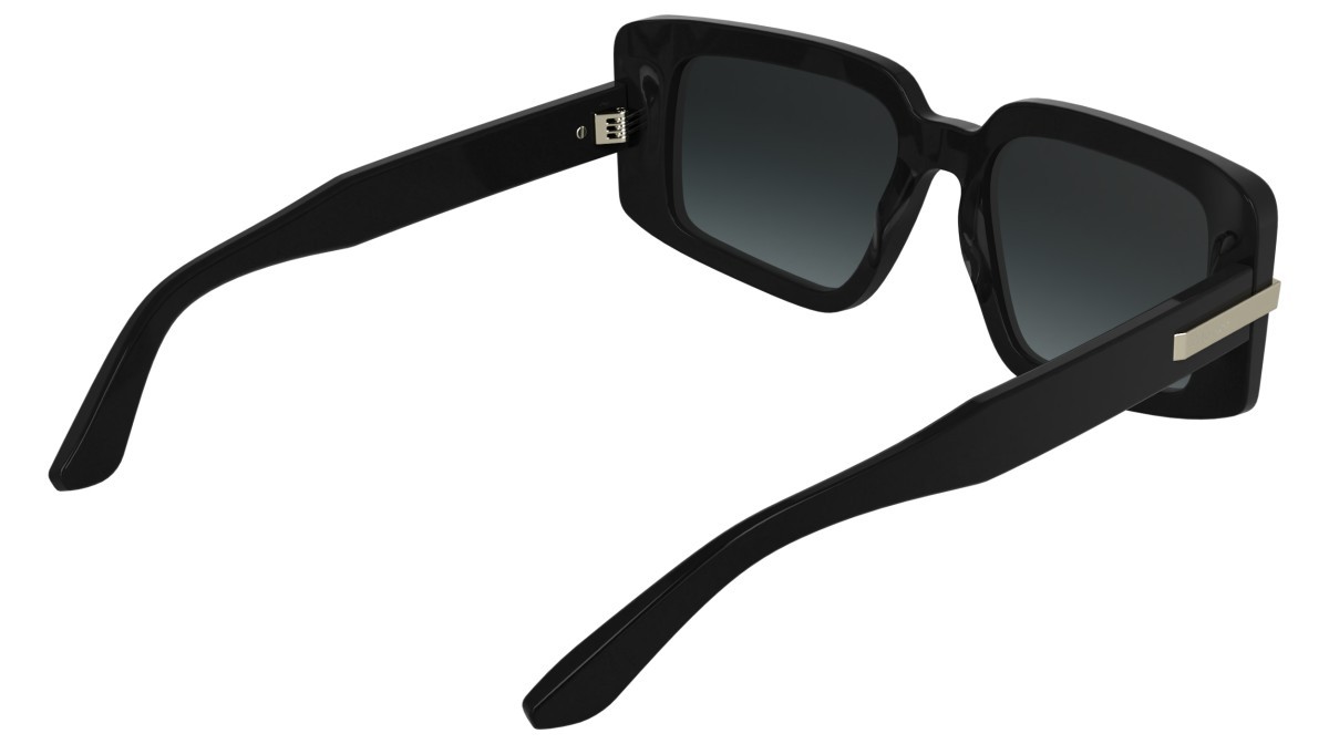 Sunglasses Calvin Klein CK25533S (001) color black shape rectangle lenses gradient grey