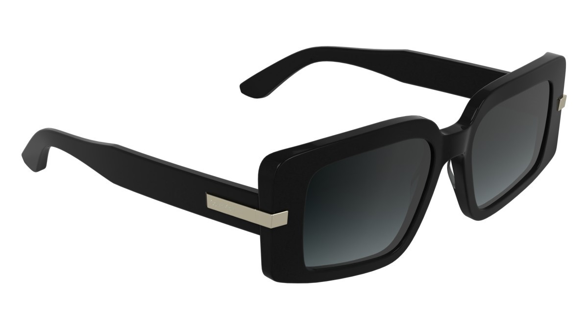 Sunglasses Calvin Klein CK25533S (001) color black shape rectangle lenses gradient grey