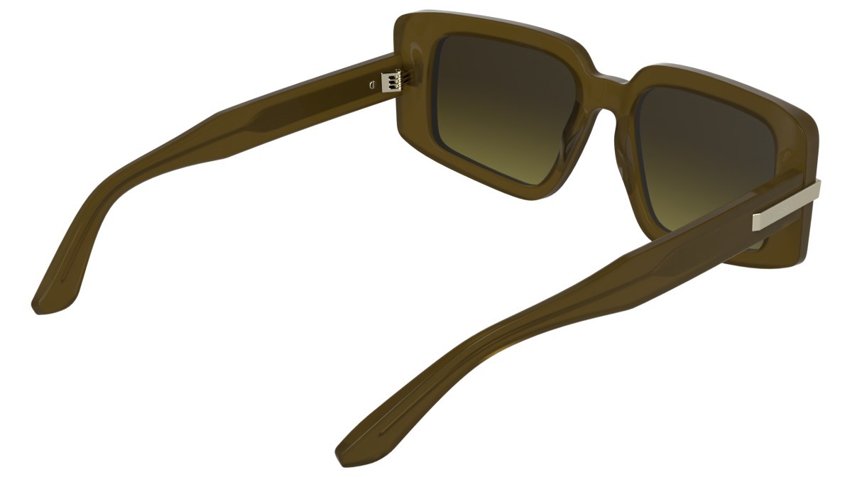 Sunglasses Calvin Klein CK25533S (201) color opaline light brown shape rectangle lenses gradient brown