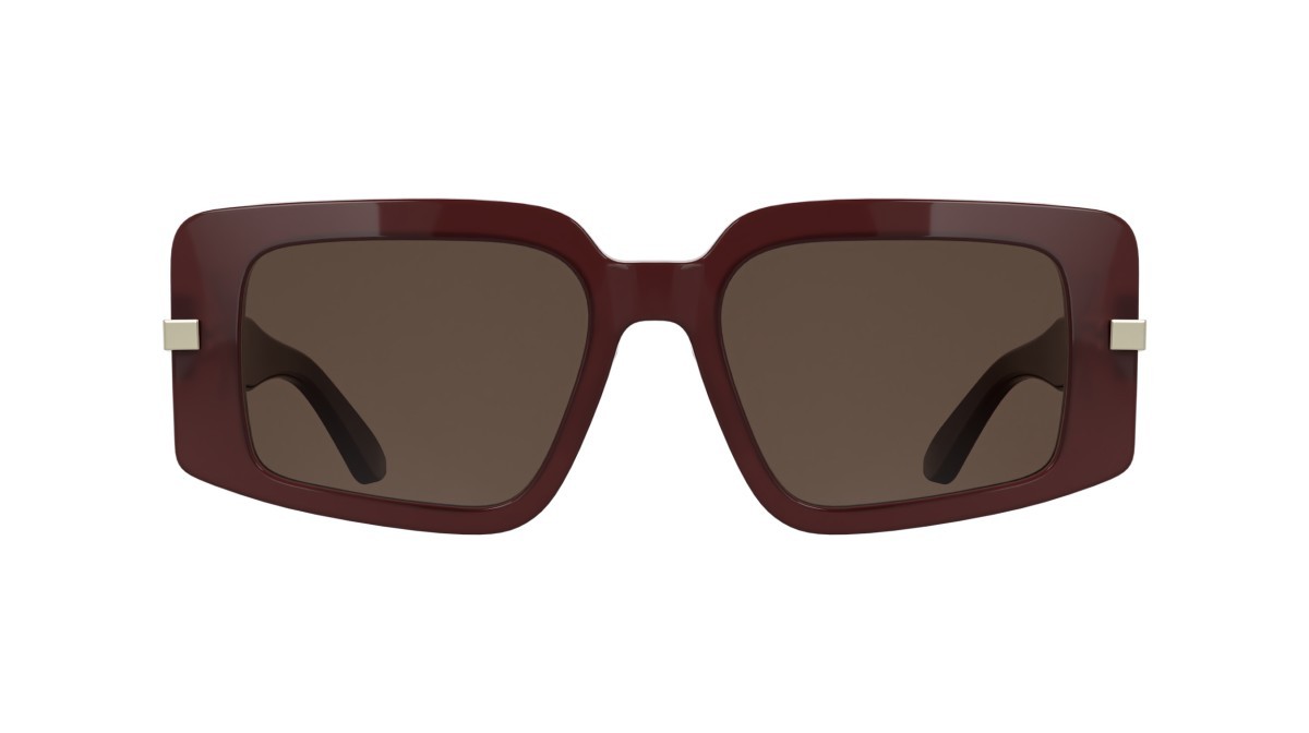 Sunglasses Calvin Klein CK25533S (605) color opaline burgundy shape rectangle lenses solid wine