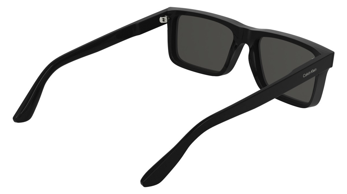 Sunglasses Calvin Klein CK25535S (001) color black shape rectangle lenses solid smoke