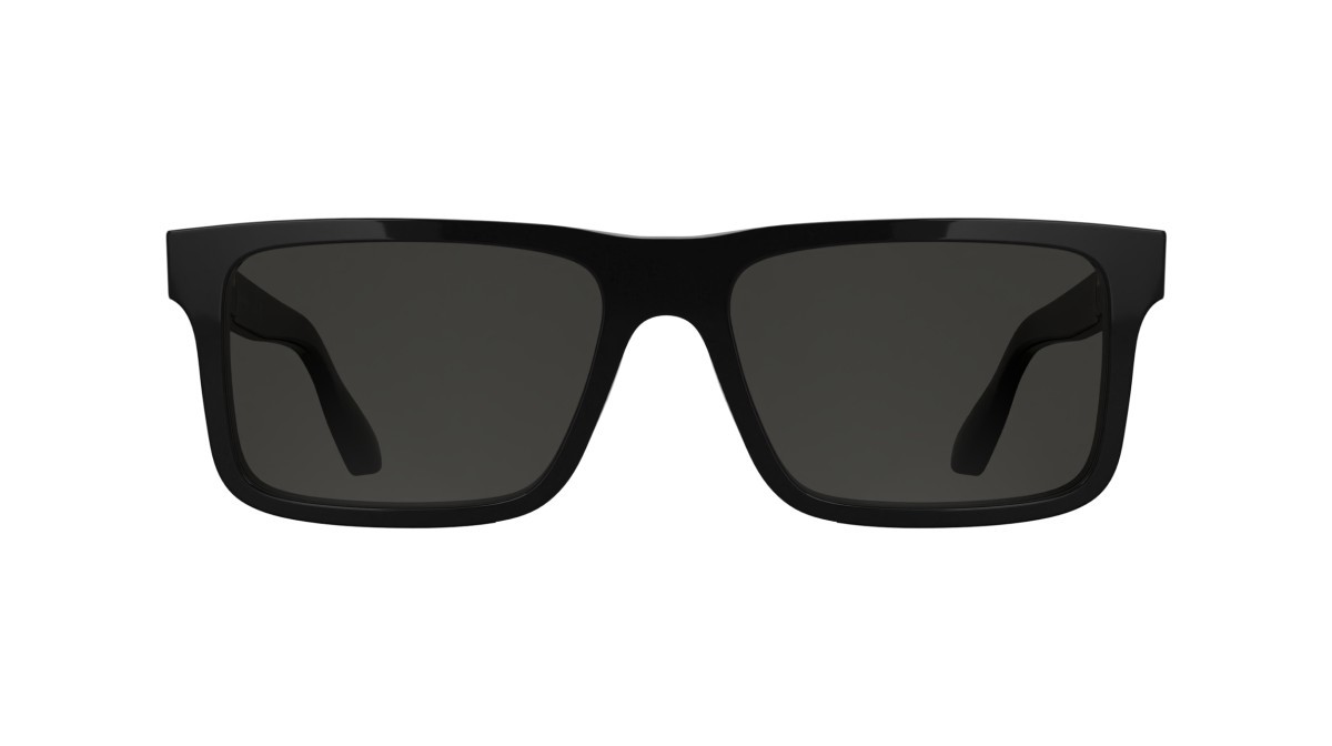 Sunglasses Calvin Klein CK25535S (001) color black shape rectangle lenses solid smoke
