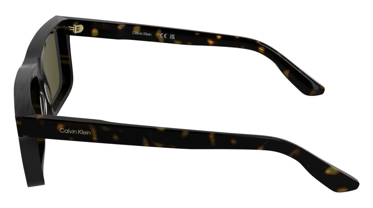 Sunglasses Calvin Klein CK25535S (235) color dark havana shape rectangle lenses solid brown