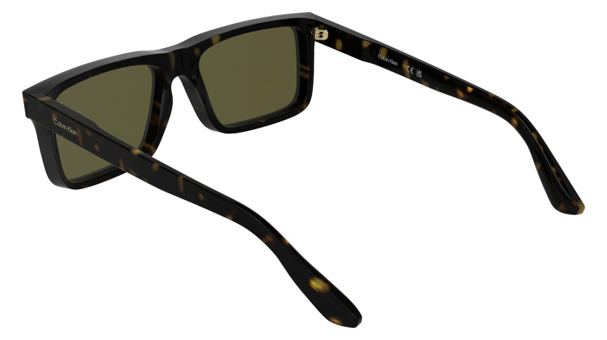 Sunglasses Calvin Klein CK25535S (235) color dark havana shape rectangle lenses solid brown