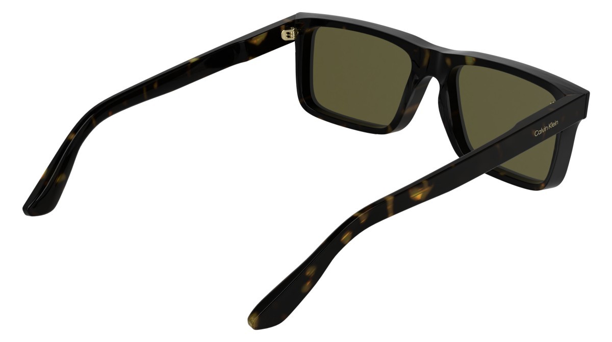Sunglasses Calvin Klein CK25535S (235) color dark havana shape rectangle lenses solid brown