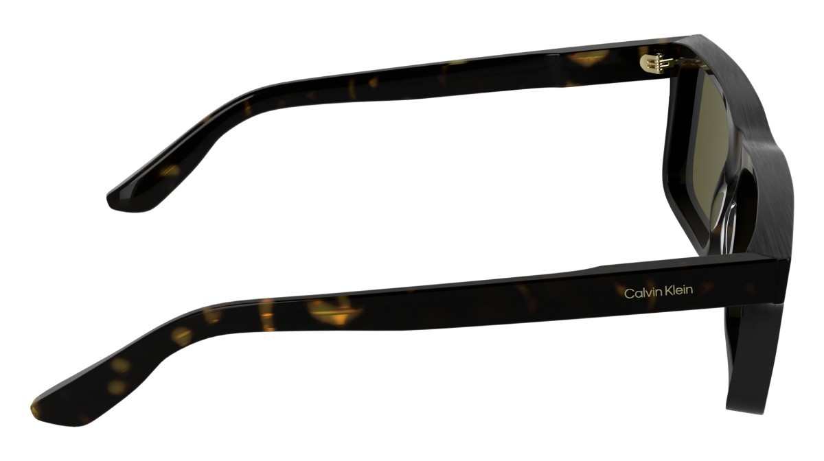 Sunglasses Calvin Klein CK25535S (235) color dark havana shape rectangle lenses solid brown