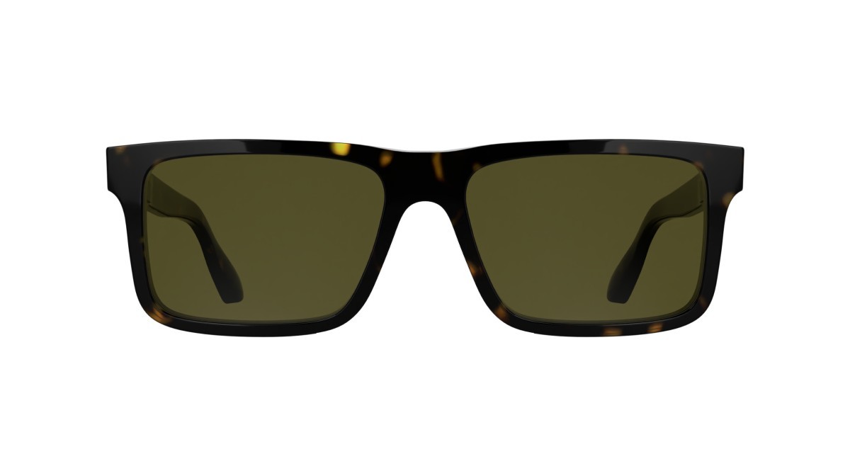 Sunglasses Calvin Klein CK25535S (235) color dark havana shape rectangle lenses solid brown