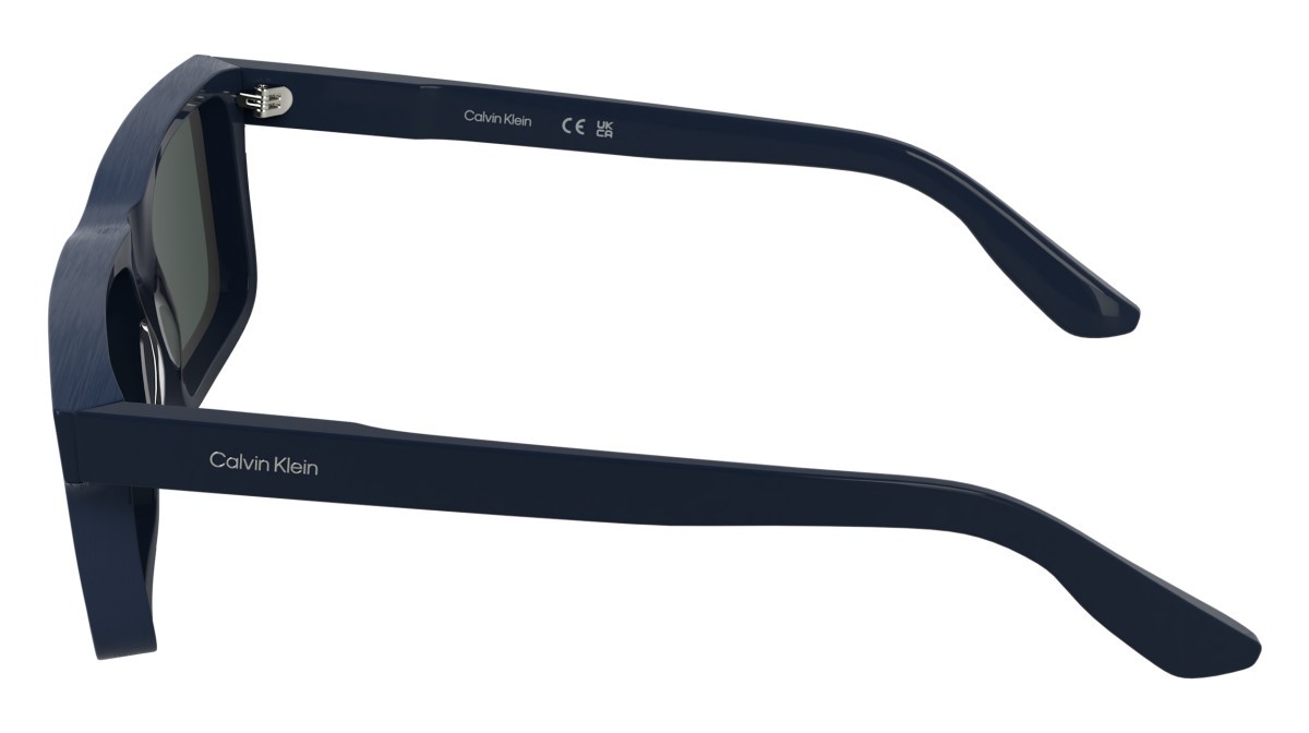 Sunglasses Calvin Klein CK25535S (400) color blue shape rectangle lenses solid blue
