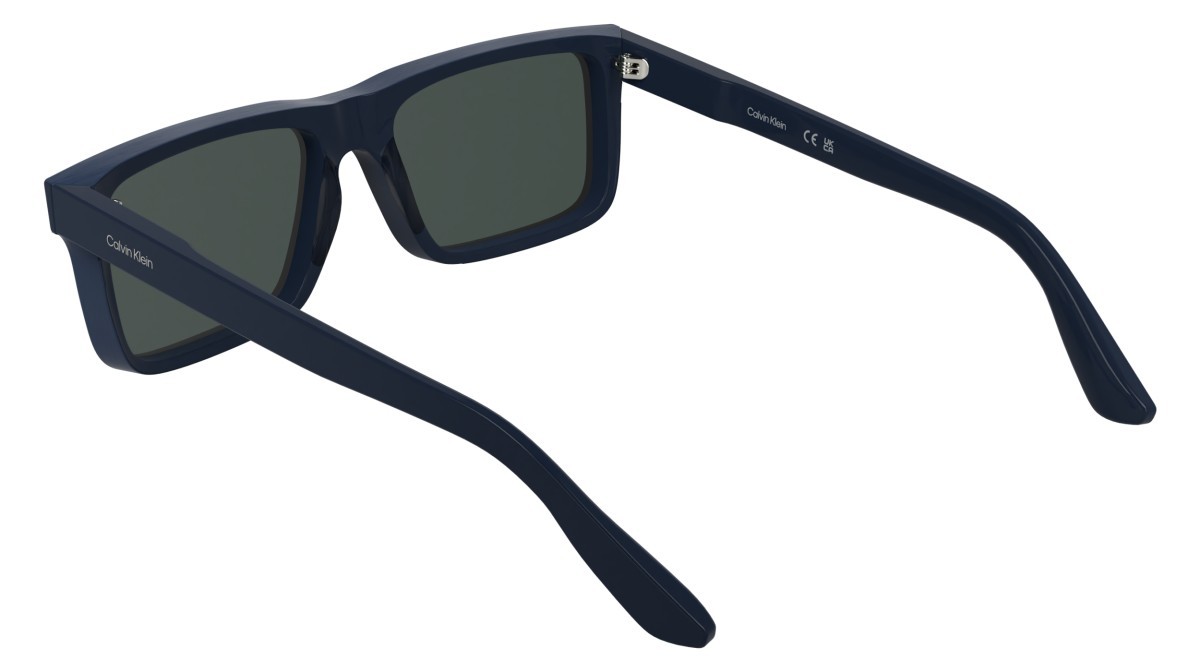 Sunglasses Calvin Klein CK25535S (400) color blue shape rectangle lenses solid blue