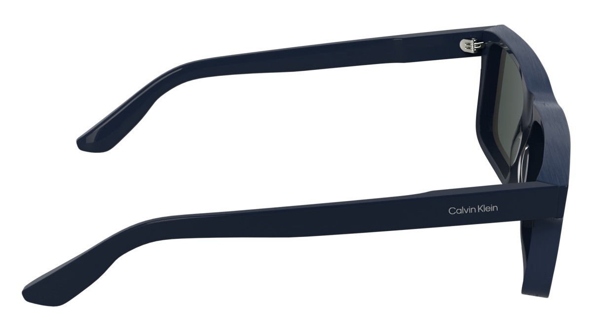Sunglasses Calvin Klein CK25535S (400) color blue shape rectangle lenses solid blue