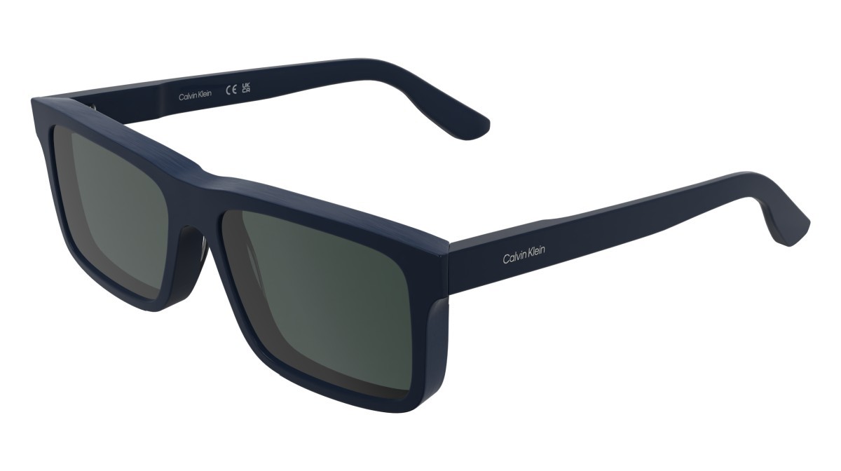 Sunglasses Calvin Klein CK25535S (400) color blue shape rectangle lenses solid blue