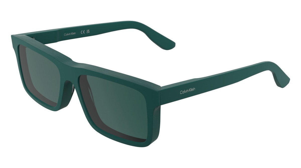 Sunglasses Calvin Klein CK25535S (432) color petrol shape rectangle lenses solid petrol