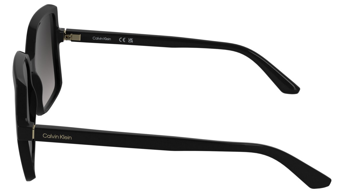 Sunglasses Calvin Klein CK25537S (001) color black shape butterfly lenses gradient smoke