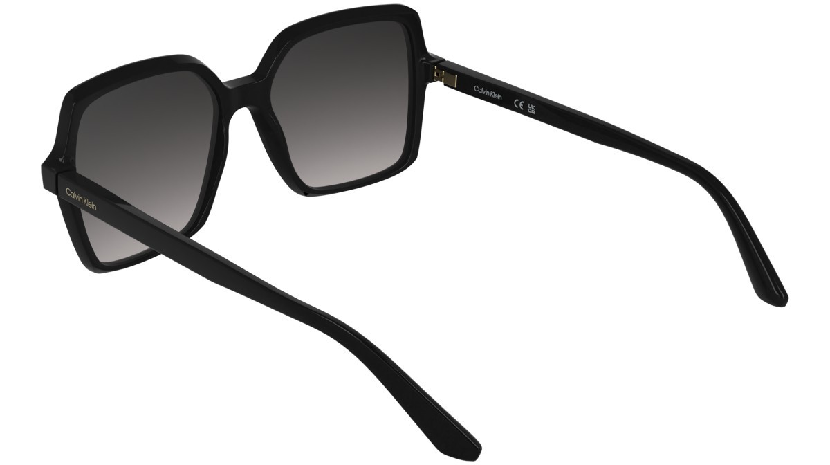 Sunglasses Calvin Klein CK25537S (001) color black shape butterfly lenses gradient smoke