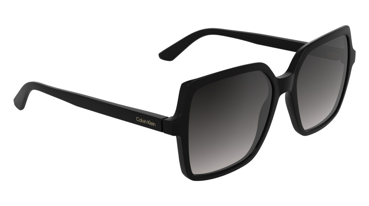 Sunglasses Calvin Klein CK25537S (001) color black shape butterfly lenses gradient smoke