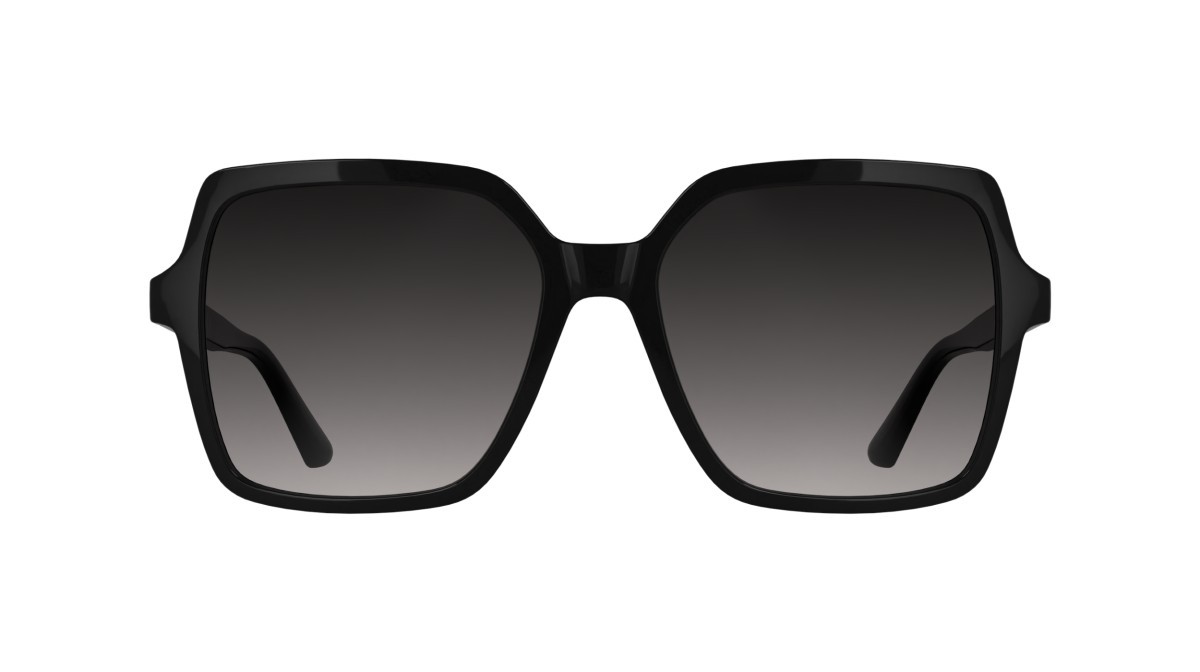 Sunglasses Calvin Klein CK25537S (001) color black shape butterfly lenses gradient smoke