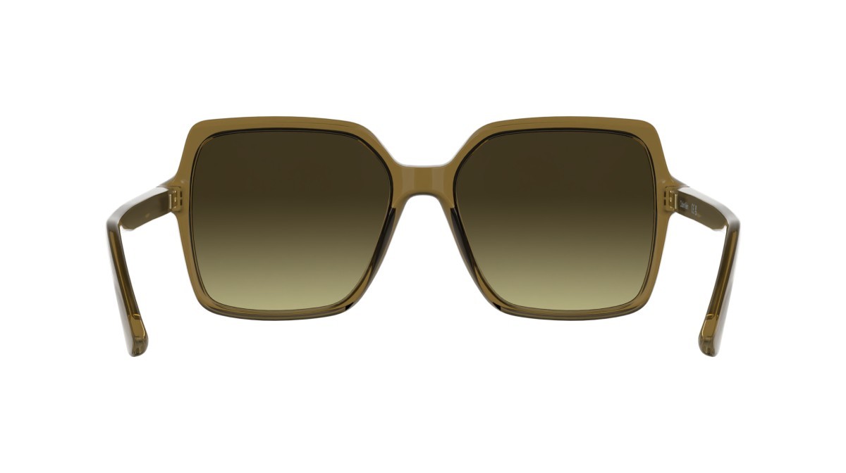 Sunglasses Calvin Klein CK25537S (209) color transparent beige shape butterfly lenses gradient brown