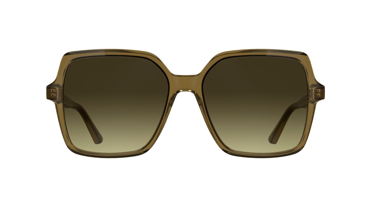 Sunglasses Calvin Klein CK25537S (209) color transparent beige shape butterfly lenses gradient brown