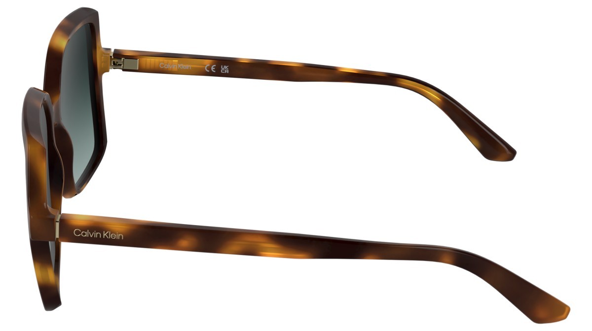 Sunglasses Calvin Klein CK25537S (235) color dark havana shape butterfly lenses gradient petrol