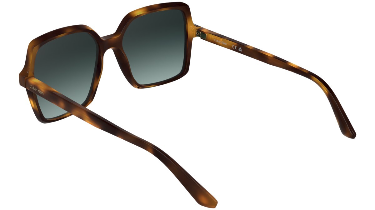 Sunglasses Calvin Klein CK25537S (235) color dark havana shape butterfly lenses gradient petrol