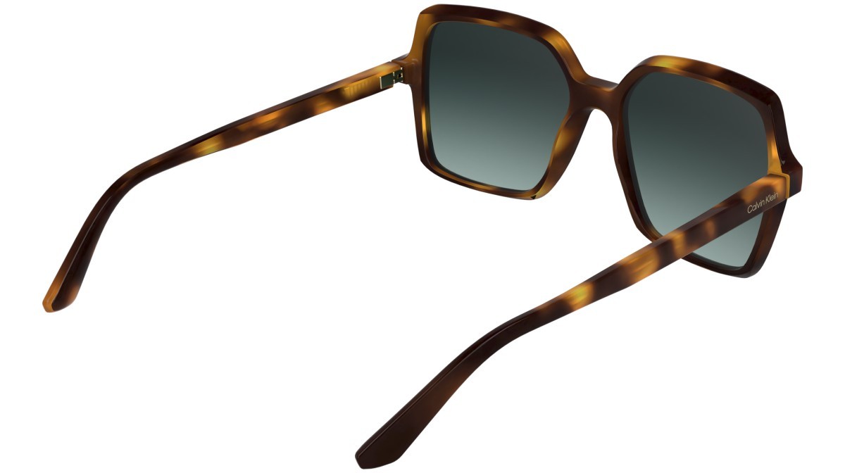 Sunglasses Calvin Klein CK25537S (235) color dark havana shape butterfly lenses gradient petrol