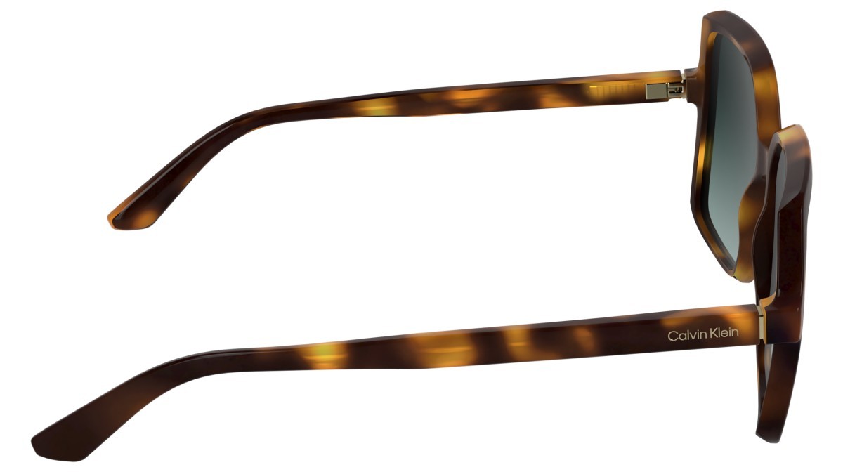Sunglasses Calvin Klein CK25537S (235) color dark havana shape butterfly lenses gradient petrol