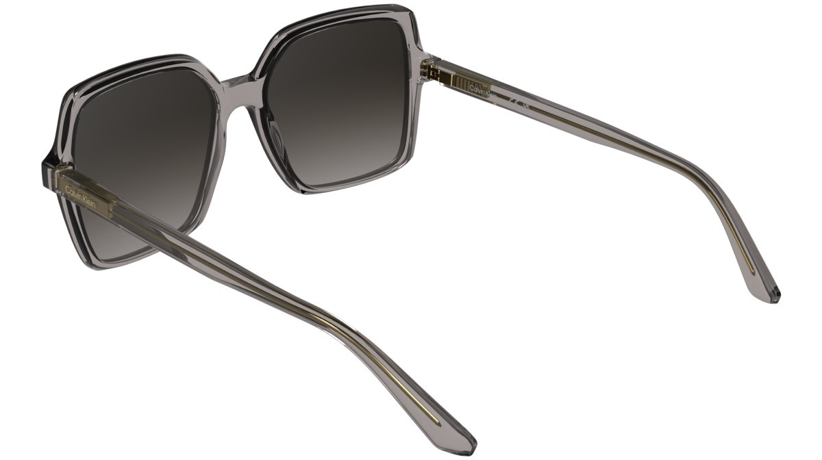 Sunglasses Calvin Klein CK25537S (260) color transparent taupe shape butterfly lenses gradient purple