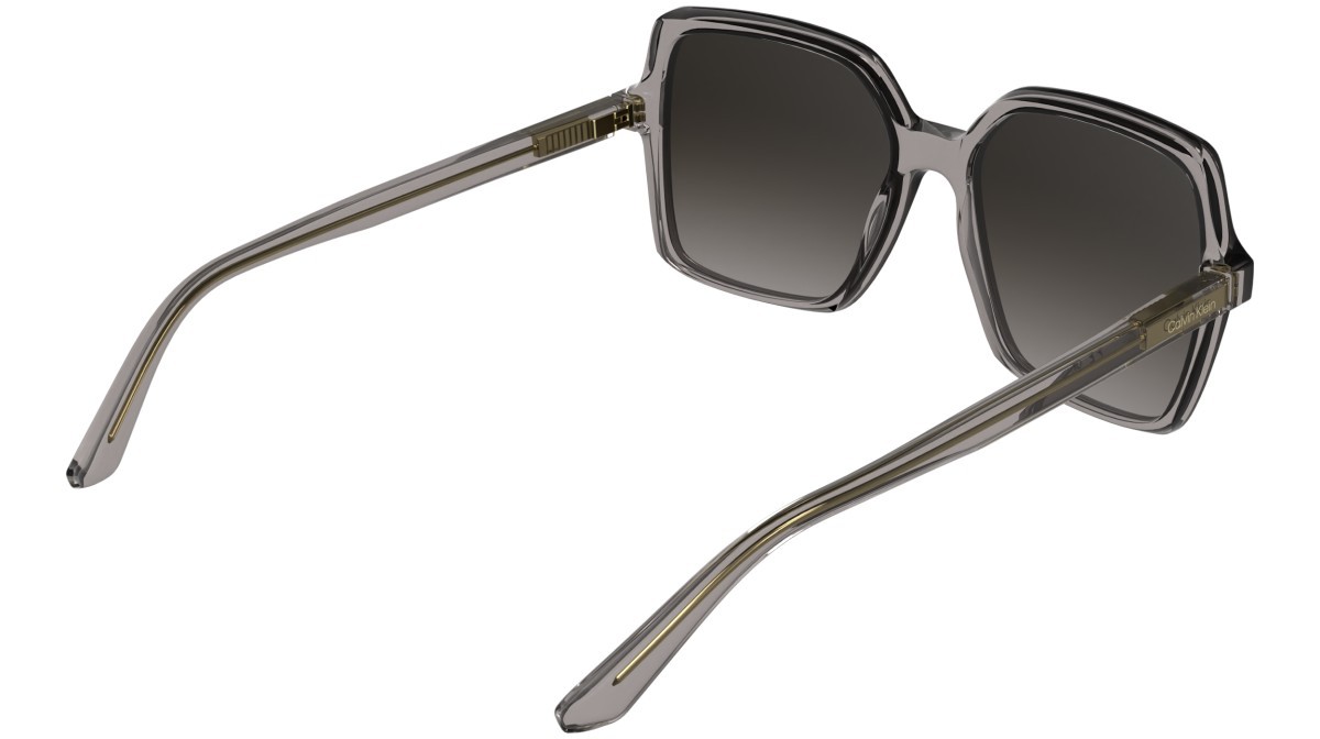 Sunglasses Calvin Klein CK25537S (260) color transparent taupe shape butterfly lenses gradient purple