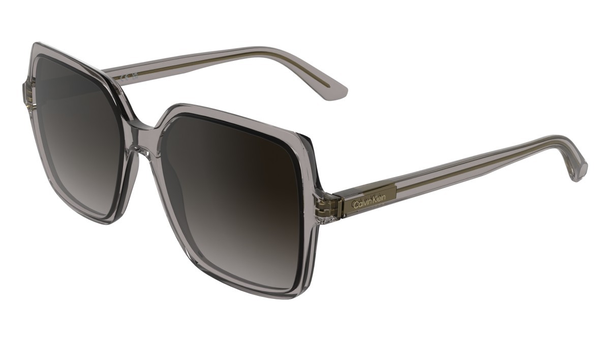 Sunglasses Calvin Klein CK25537S (260) color transparent taupe shape butterfly lenses gradient purple