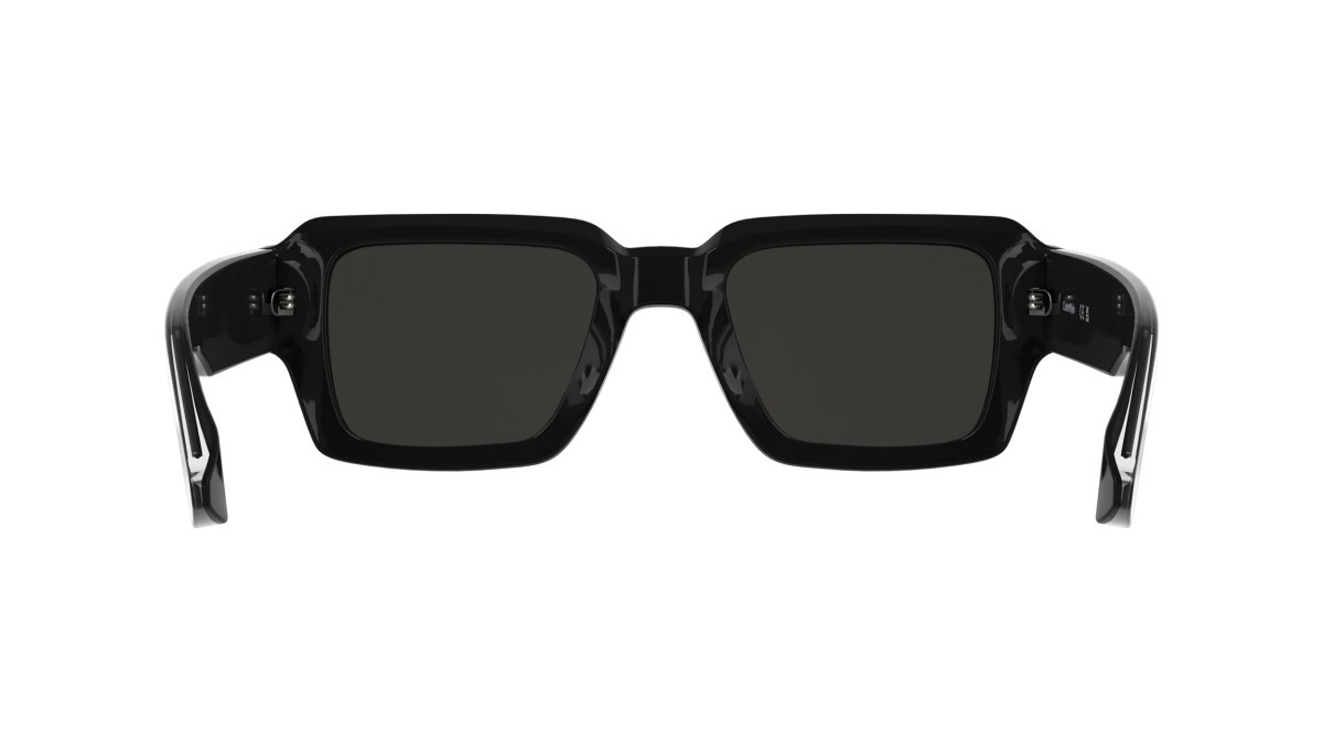 Sunglasses Calvin Klein CK25538S (001) color black shape rectangle lenses solid smoke
