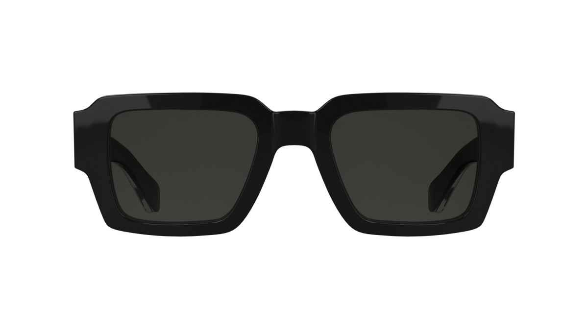 Sunglasses Calvin Klein CK25538S (001) color black shape rectangle lenses solid smoke