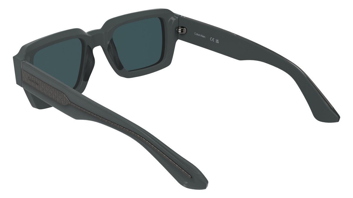 Sunglasses Calvin Klein CK25538S (035) color grey shape rectangle lenses solid blue