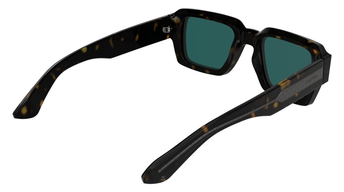 Sunglasses Calvin Klein CK25538S (235) color dark havana shape rectangle lenses solid petrol