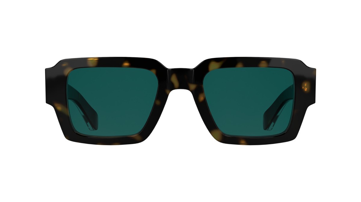 Sunglasses Calvin Klein CK25538S (235) color dark havana shape rectangle lenses solid petrol